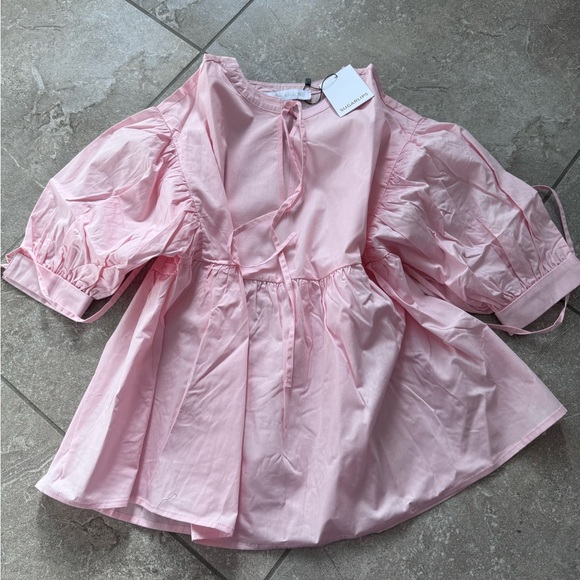 NWT Sugar Lips Lexi Tie Top | Pink - Picture 3 of 4